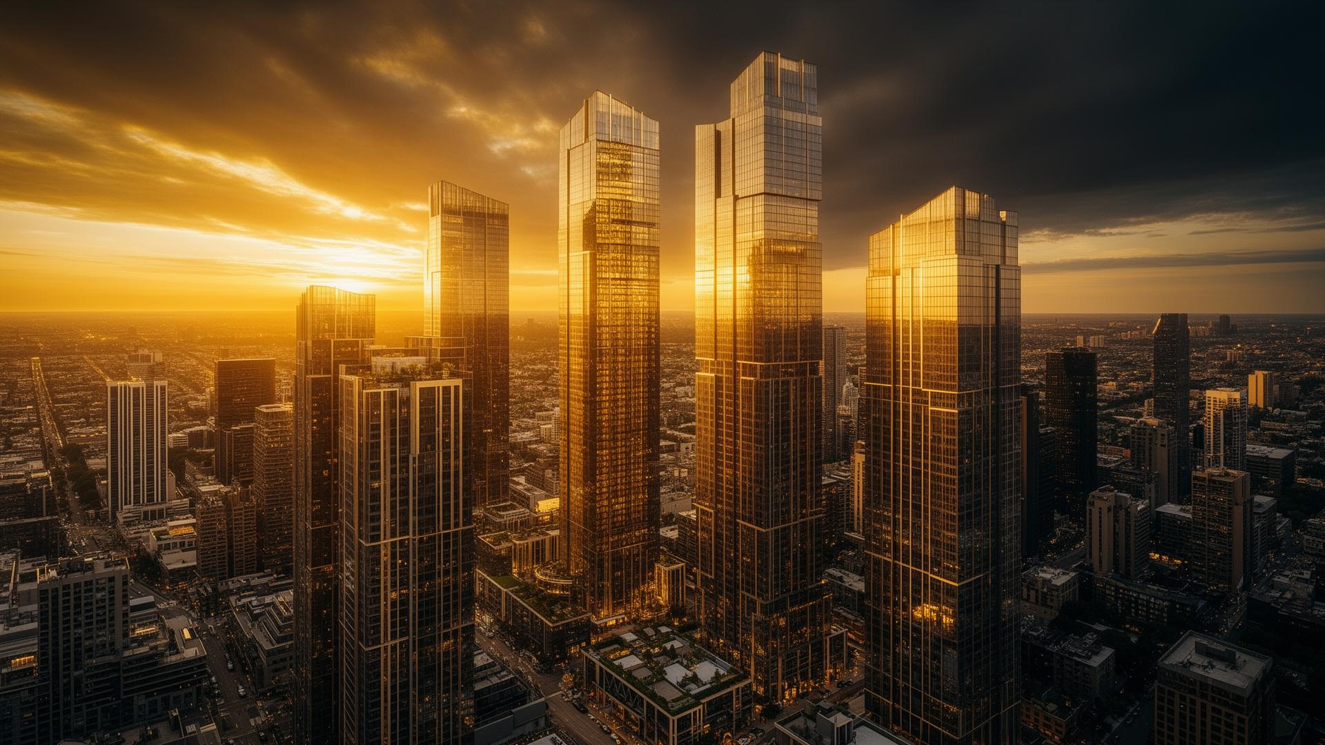 Luxury construction skyline